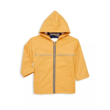 Hot sale windbreaker polyester soild boy's rain Jacket for outdoor